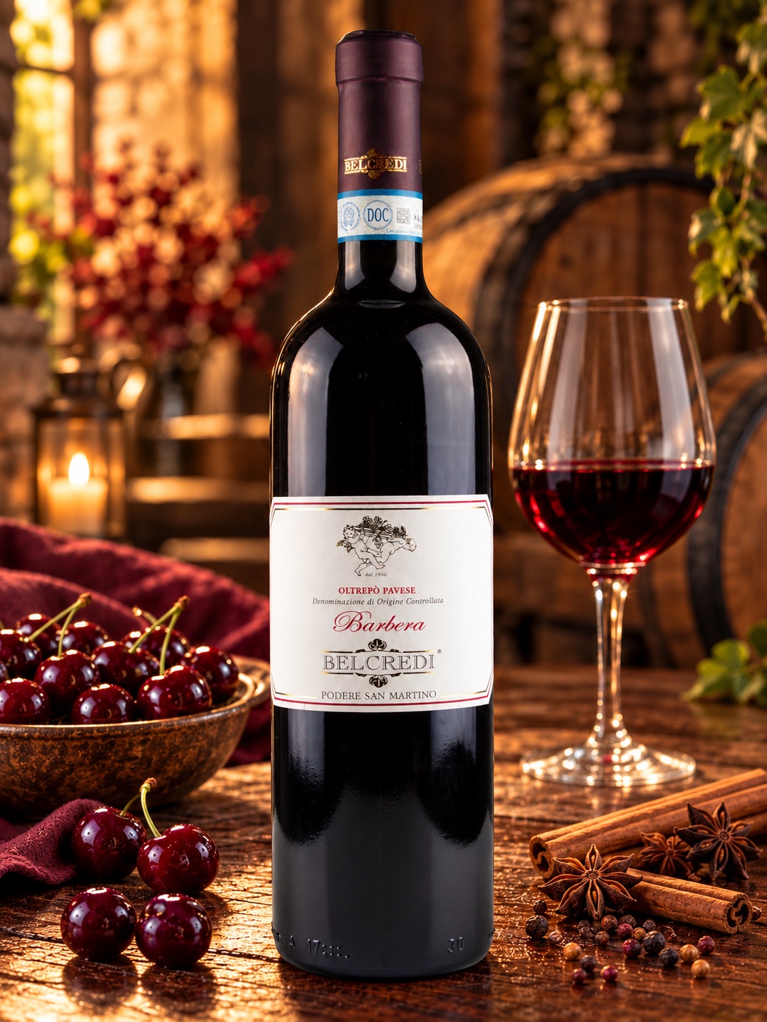 Bottiglia OLTREPO’ PAVESE BARBERA DOC LINEA SAN MARTINO Belcredi